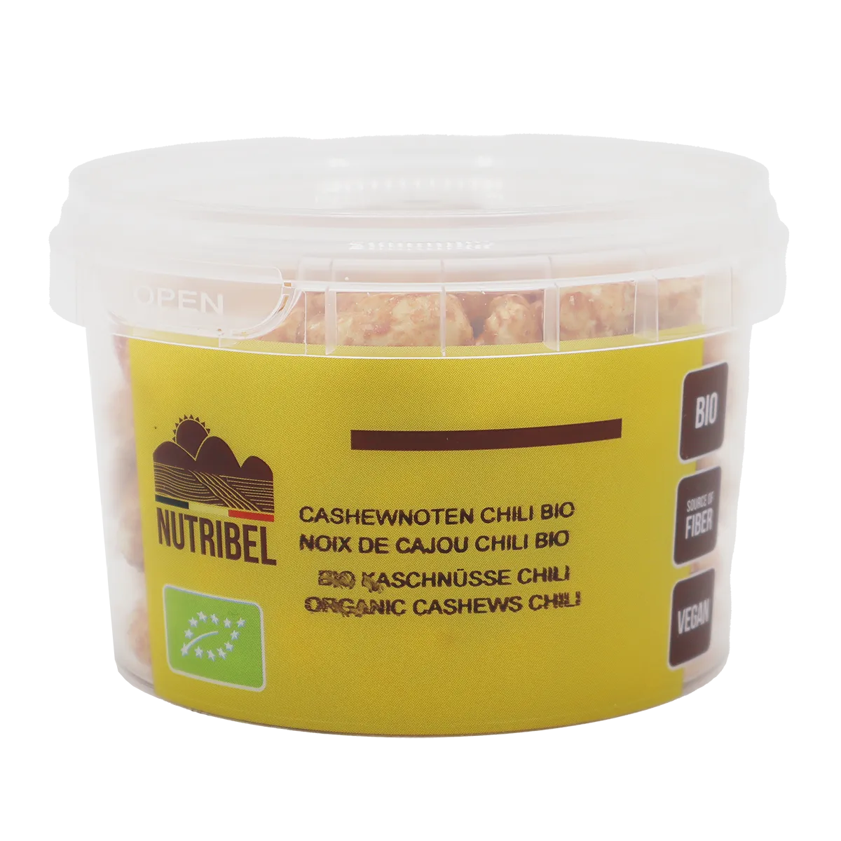 Nutribel Cashews met chili bio 140g