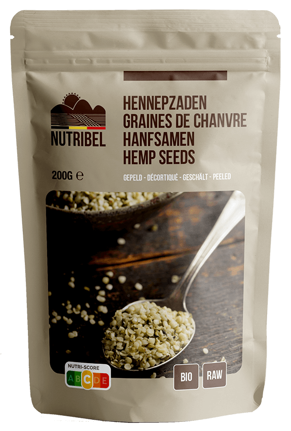 Nutribel Graines de chanvre pelées bio & raw 200g