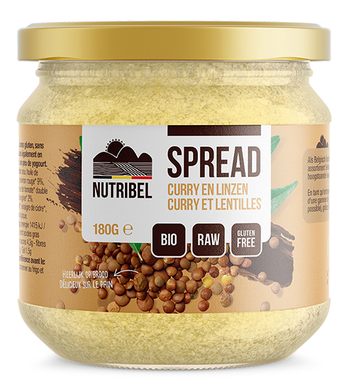 Nutribel Curry-lentilles spread bio 190ml