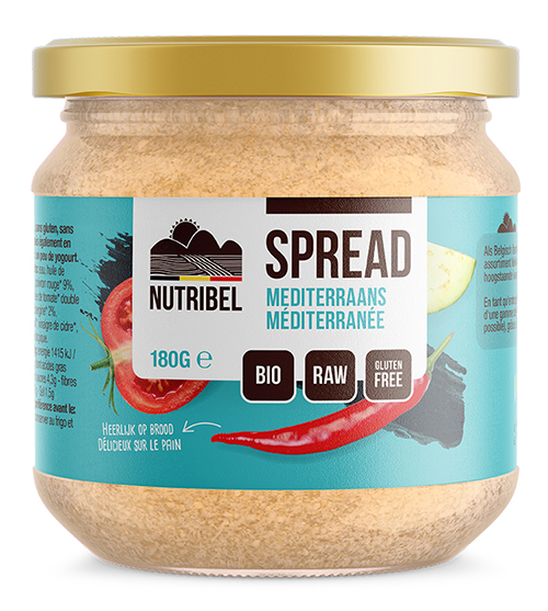 Nutribel Mediterraans spread bio & glutenvrij 190ml