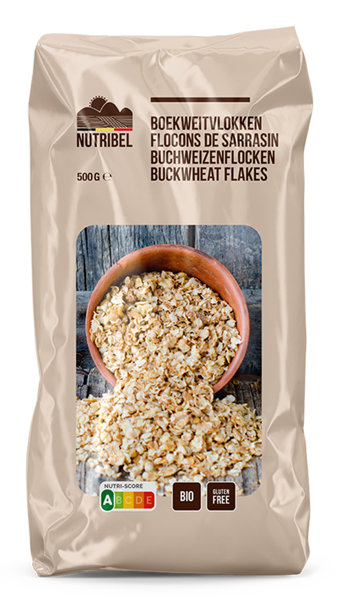 Nutribel Boekweitvlokken bio & glutenvrij 500g