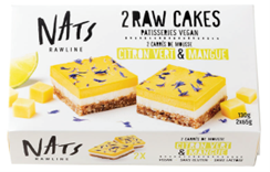 Nats Raw cake limoen & mango bio 130g