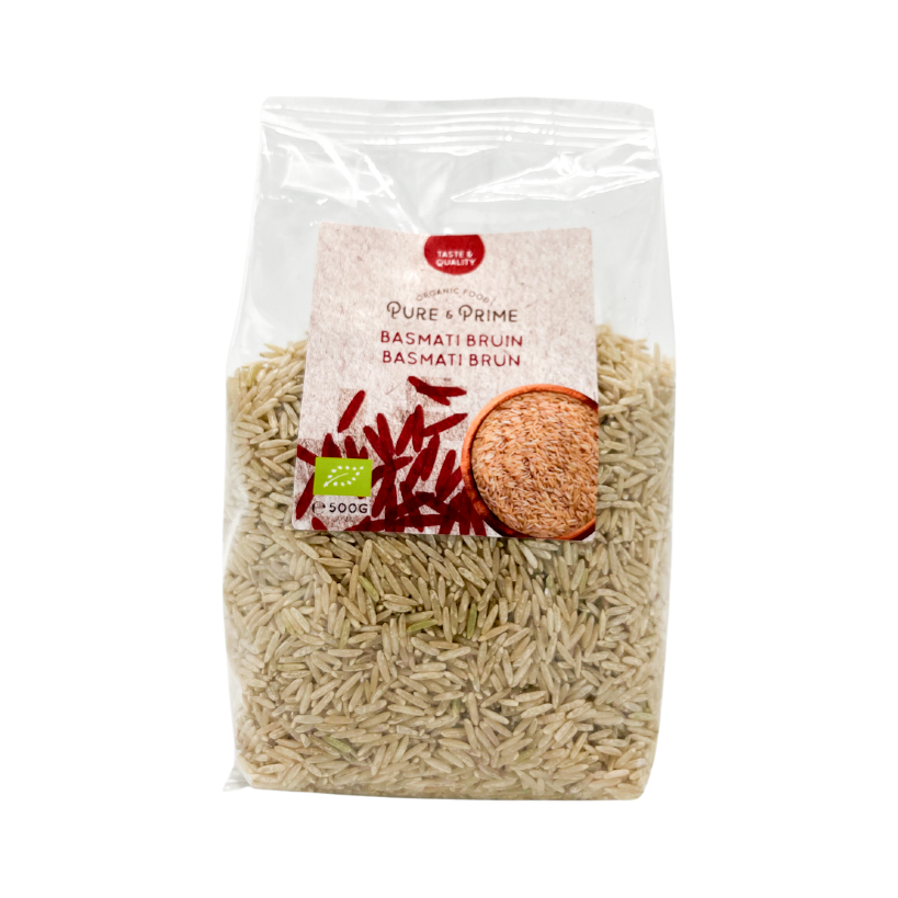 Pure & Prime Basmati rijst bruin bio 500g