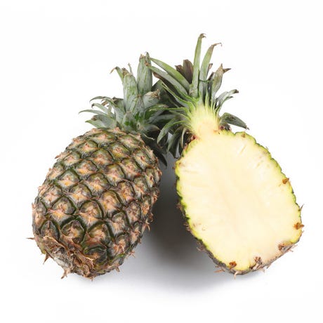 Ananas Cayenne 6pcs, prix au kg PAR AVION 11,65KG BIO