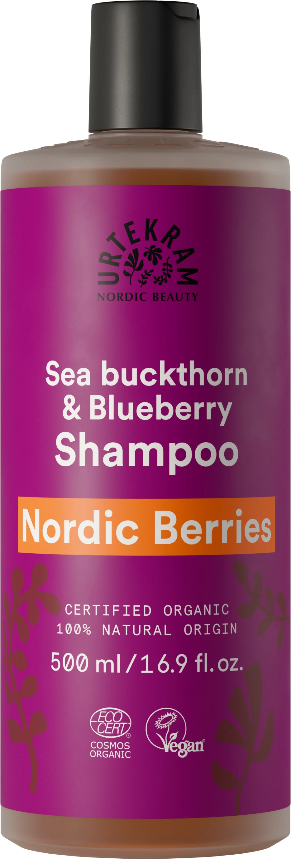 Urtekram Shampooing nordic berry cheveux normaux à secs 500ml