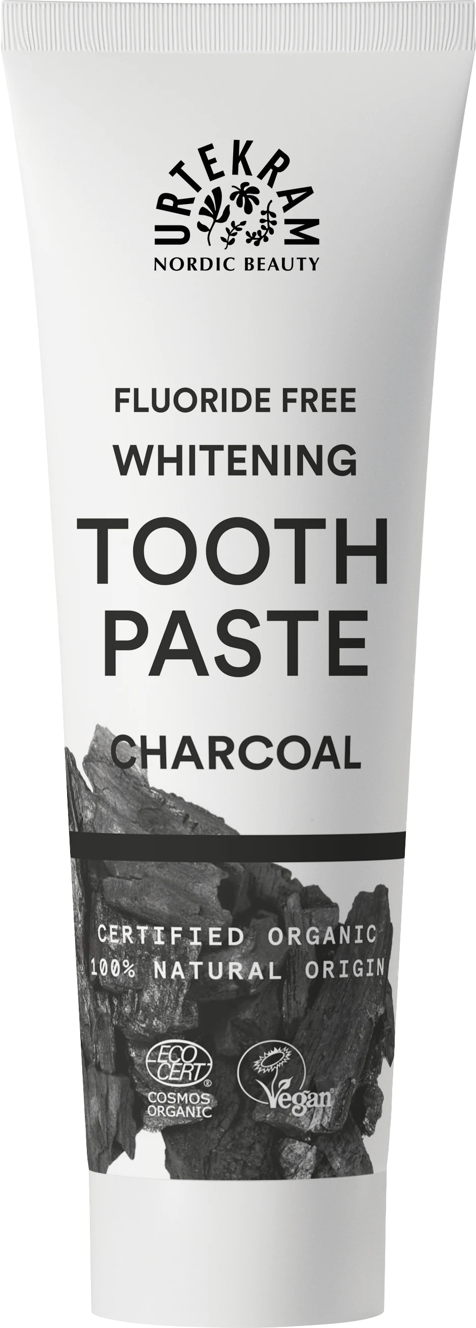 Urtekram Dentifrice blahcissant au charbon 75ml