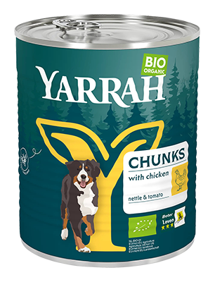 Yarrah Hond brokjes kip bio 820g