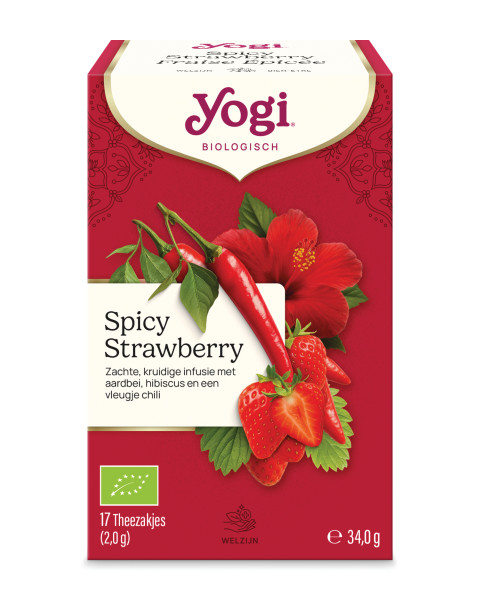 Yogi thé Fraise épicée bio 17 sachets