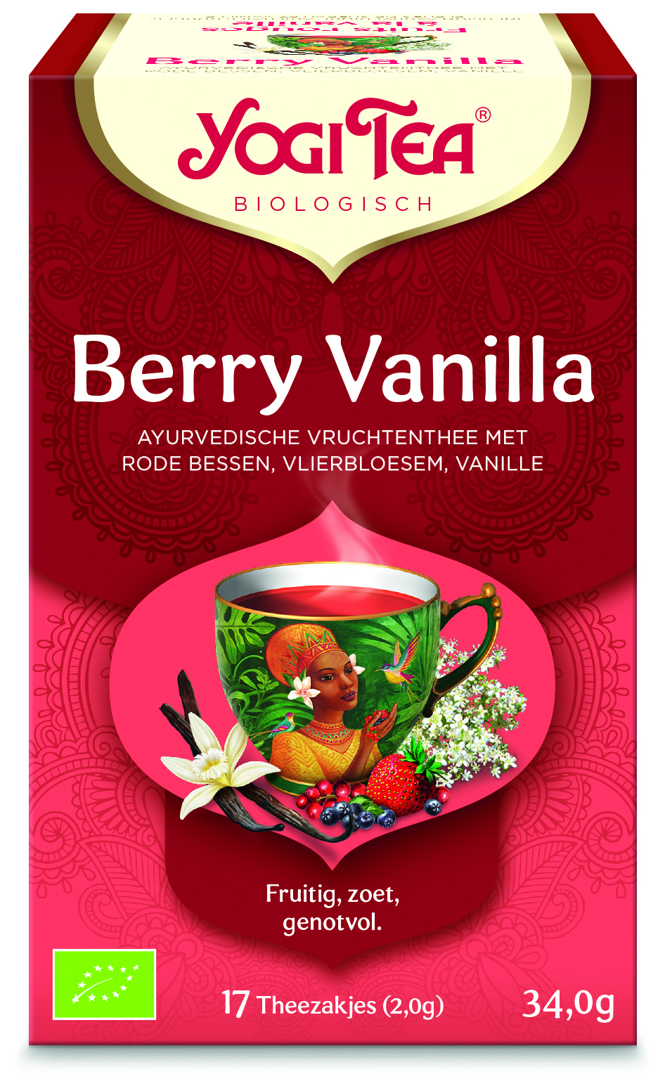 Yogi thee Berry vanilla bio 17 builtjes